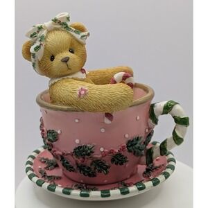 Enesco Cherished Teddies JoAnn 1997 Christmas Cup And Saucer Full Of Love 269840